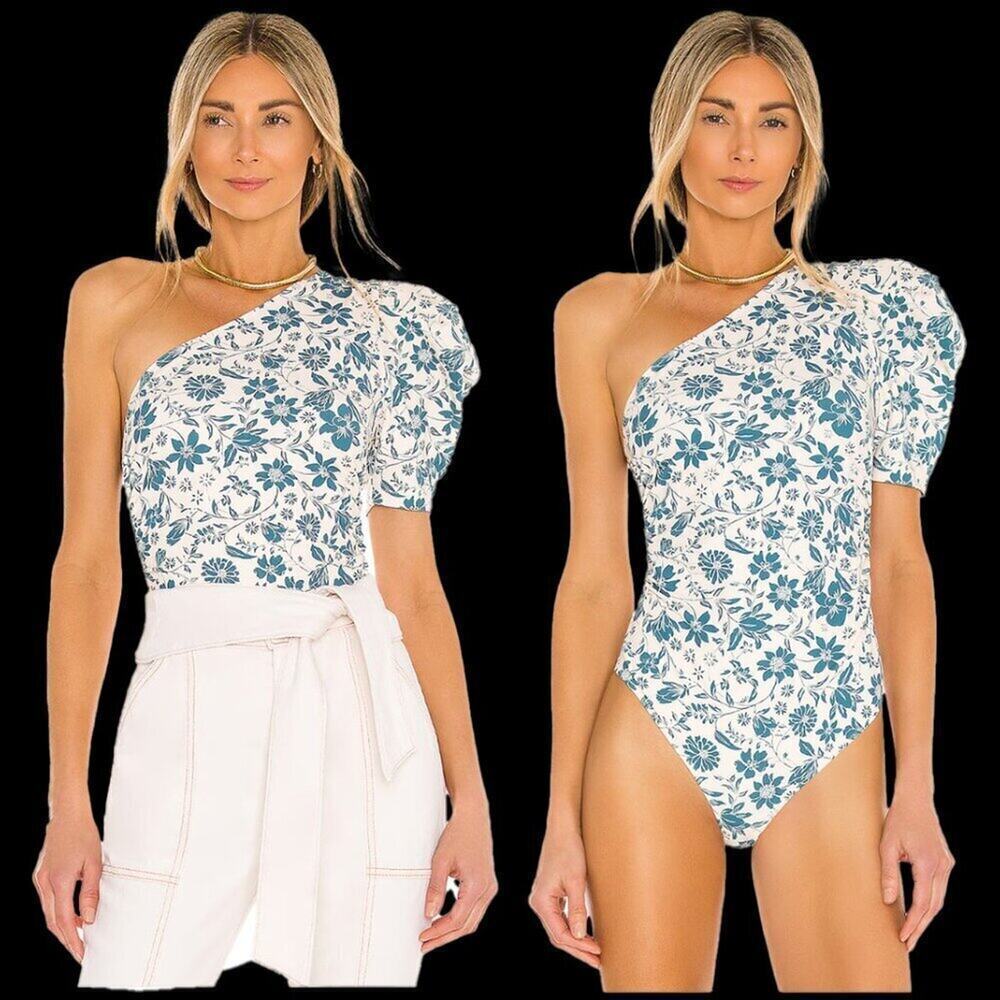 Free People Somethin Bout You Floral Thong Bodysuit